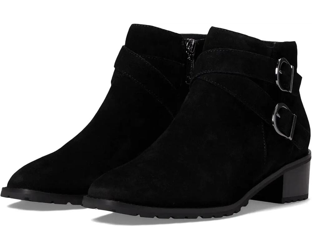 Blondo Womens Sway Ankle Booties Size 6.5 M Black Suede Waterproof NWOB